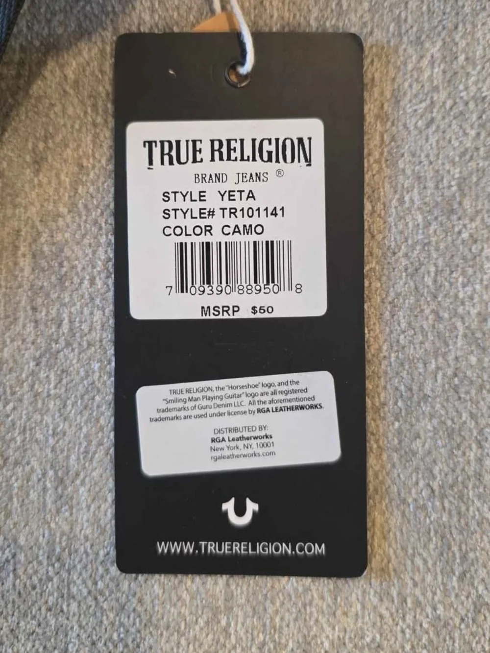 True Religion Camouflage Sling Bag in Green and Brown